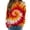 Red, variant on Bovemsi Womens Sweatshirts Women's Tie Dye Patterned Sweatshirt Round Neck Oversized Novel Interesting Fall Fashion Outfits 2025 Clothes