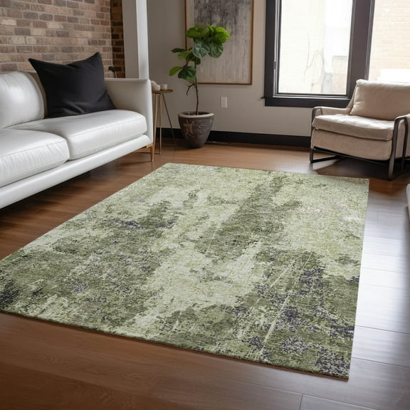 Addison Rugs Chantille Indoor/Outdoor Transitional Modern Aloe Washable Rectangle Rug, 10' x 14'