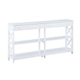 thumbnail image 4 of Convenience Concepts Oxford 2 Drawer 60 inch Console Table with Shelves, 4 of 4