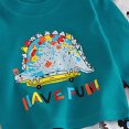 thumbnail image 6 of masbird Toddler Boys Girls Pajamas Truck Cotton Planets Sleepwear Pjs Sets Long Sleeve Excavator Jammies 6-12 Months 12-24 Months 2t 3t 4t 5t 6t 7t 8t 9t(Green,2-3 Y), 6 of 6