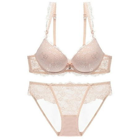 LLYWEY Mesh Bras for Women Clearance Bras Women Ladies Nursing Bra Style-435 Women s Plus Push-Up Bra Feature Adult Female Nursing Sports Bras Pinks 38B