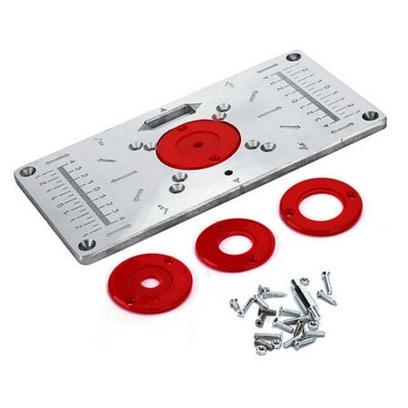 Router Table Insert Plate Aluminum Alloy Milling Trimming Machine For Woodworking Benches Router Plate Wood Tools