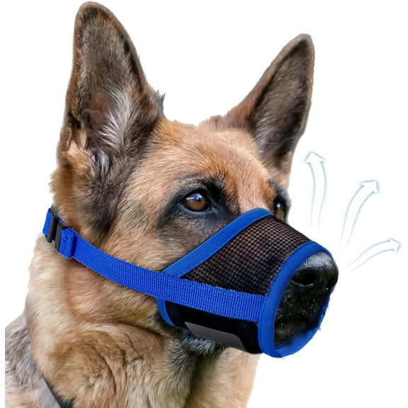 otnbgsr Dog Muzzle for Medium Dogs 2026, Soft Breathable Air Mesh Muzzle with Adjustable Strap, Lightweight Pet Mouth Guard for Training Grooming Outdoor Use