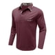 thumbnail image 4 of Men's Spring And Autumn Solid Color T-shirt Lapel 3 Button Open Placket Button Long Sleeved Top M, 4 of 6