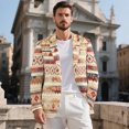thumbnail image 3 of Psesaysky Long Sleeve Business Casual Suit for Prom Weddings, Polyester Slim Fit Mens Blazer Suit Jacket with One Button, 3 of 8