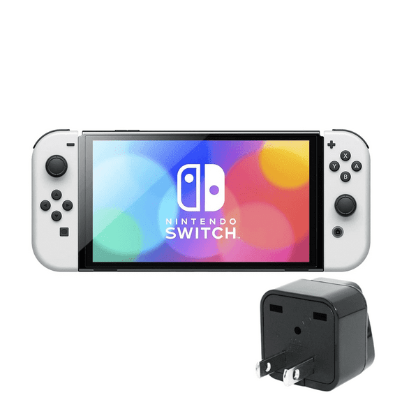 Nintendo Switch Neon White & Black Edition 64GB OLED Console - International Version