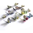thumbnail image 5 of Wekity Mixed of 12PCS 3D Pink Butterfly Wall Stickers Decor Art Decorations (Silver), 5 of 5