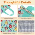 thumbnail image 4 of Pioneer Flower Floral Print Pattern Insulated Lunch Bag for Women & Adults,Large Portable Soft Cooler Lunch Bag,Thermal Food Storage Tote with Pearl Cotton,8.66L,8.75x5.75x9.5 Inch, 4 of 6
