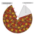 thumbnail image 6 of Cauagu 36" Christmas Tree Skirt Fall Leaves Pattern Christmas Tree Decorations Tree Mat for Xmas Decorations Occasion Holiday Home Decor -36", 6 of 7