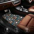 thumbnail image 4 of Sikiie Coffee Lover Print Car Foot Mat Set of 4 Pieces Basics Universal Fit Rubber Carpet Floor Mats For Car SUV Van & Truck, 26.8"L x 17.3"W (Front), 13"L x 17.3"W(Rear), 4 of 6