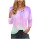 thumbnail image 1 of Blusas para las Mujeres Casual 3/4 Manga Impresa Camiseta Superior, Blusa Ligera para Diario, Fecha, Compras Y Primavera Otoño Desgaste, 1 of 8