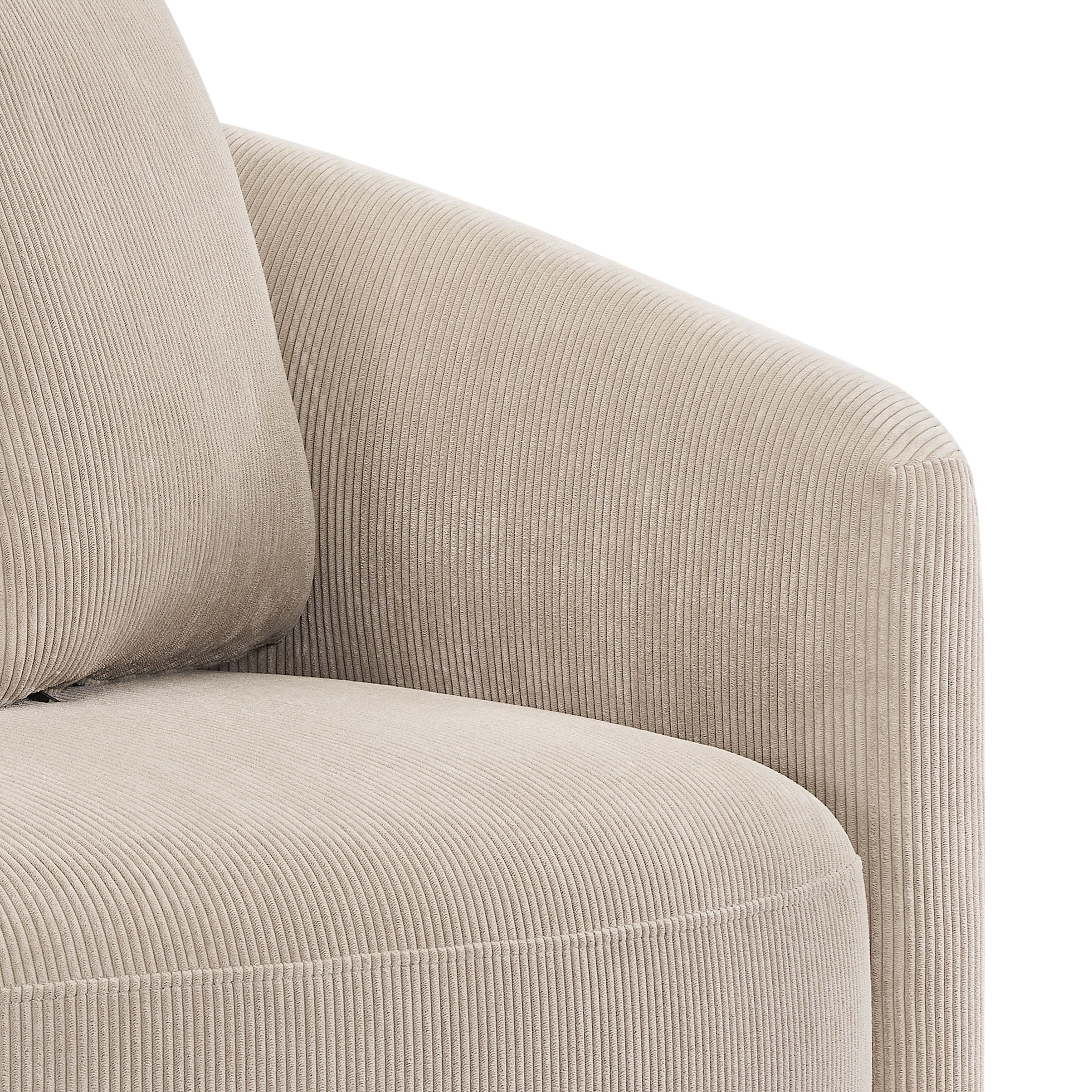 Beautiful Drew Accent Chair by Drew Barrymore, Fawn Cord