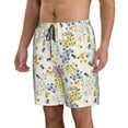 thumbnail image 2 of Goofa Wildflower Honeybee Printed Mens Swim Trunks Summer Quick Dry Short Beach Swimwear Bathing Suits-3X-Large, 2 of 9