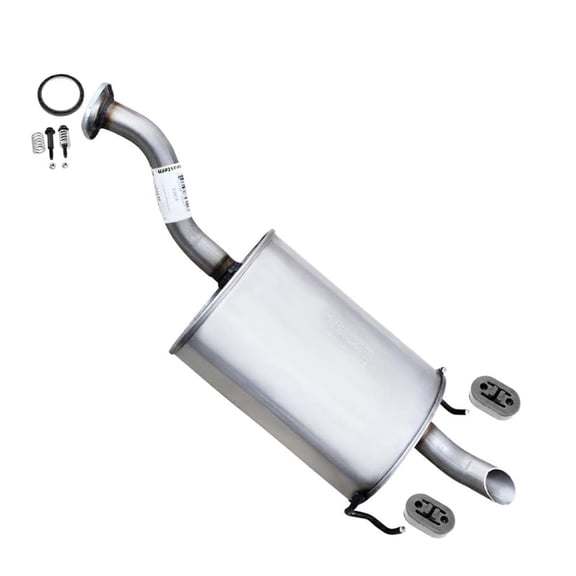 Northeastern Exhaust | Stainless Steel Exhaust Muffler Fits 2007–2008 Honda Fit 1.5L | Includes Gaskets, Hangers & Bolt Kit | Direct-Fit Replacement