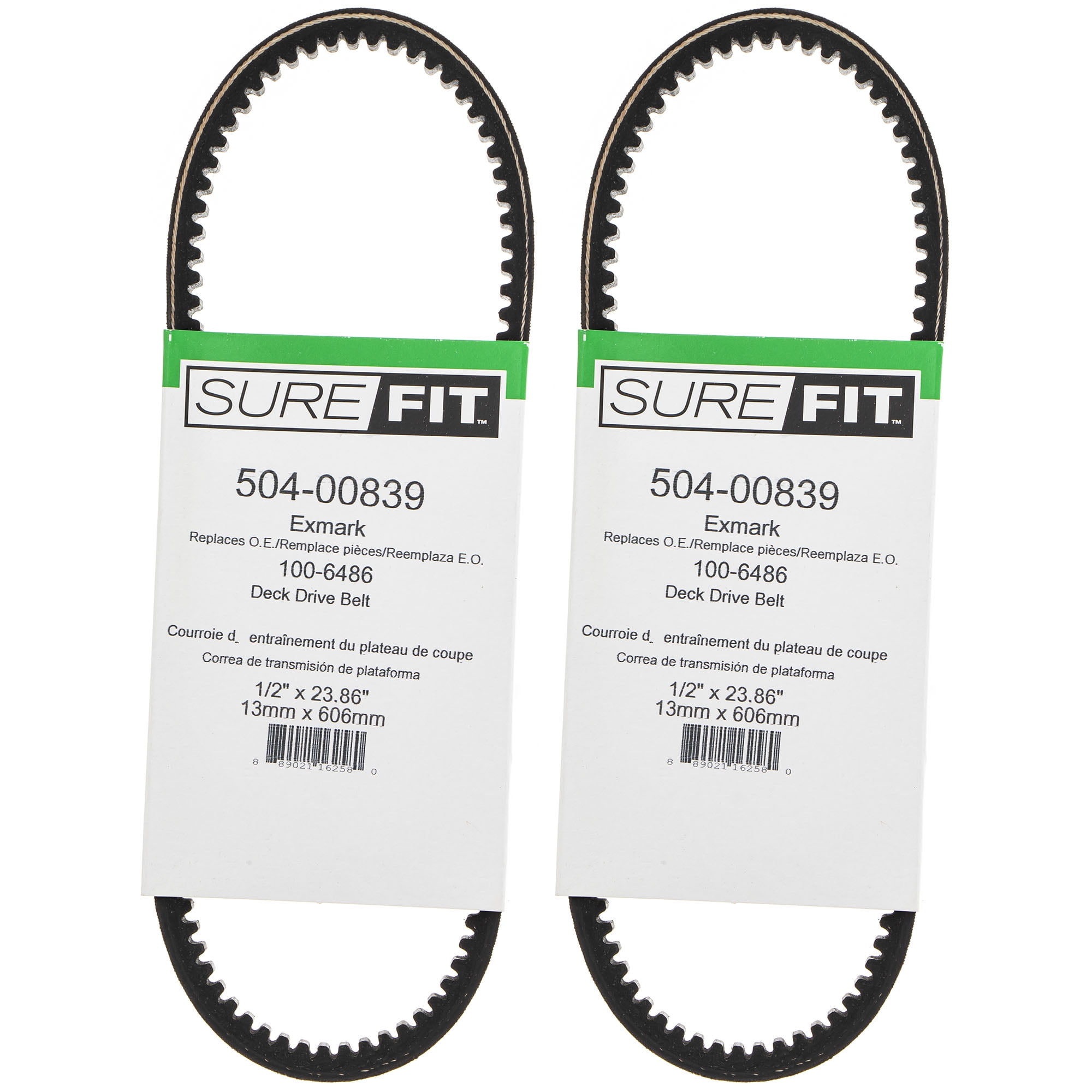SureFit Deck Drive Belts Replacement for Exmark 1006486 21" Cut Decks Metro WalkBehind Lawn