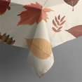 thumbnail image 5 of Autumn Fall Leaves Pattern Square Tablecloth,Waterproof Square Table Cover,Wipeable Spillproof Washable Table Cover for Home Kitchen Party Decor 42"X42"(107x107cm), 5 of 6