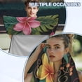 thumbnail image 3 of KUIFORTI Tropical Flower Print Car Cushion Seat Covers Lightweight Automotive Towels Seat Protector Cover Blanket for Cars Outdoor Sport Activities Washable Front Protector, 3 of 7