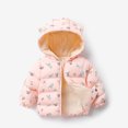 thumbnail image 2 of Odeerbi Reduced Baby Boys Girls Coats Outerwear Jackets Toddler Cute Fashion Pattern Plush Winter Keep Warm Hooded Zipper Jacket, 2 of 5