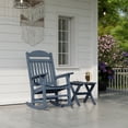 thumbnail image 2 of Wildridge Classic Rectangular Side Table, Patriot Blue - Outdoor Weather Resistant Recycled Plastic Furniture for Patio, 2 of 4