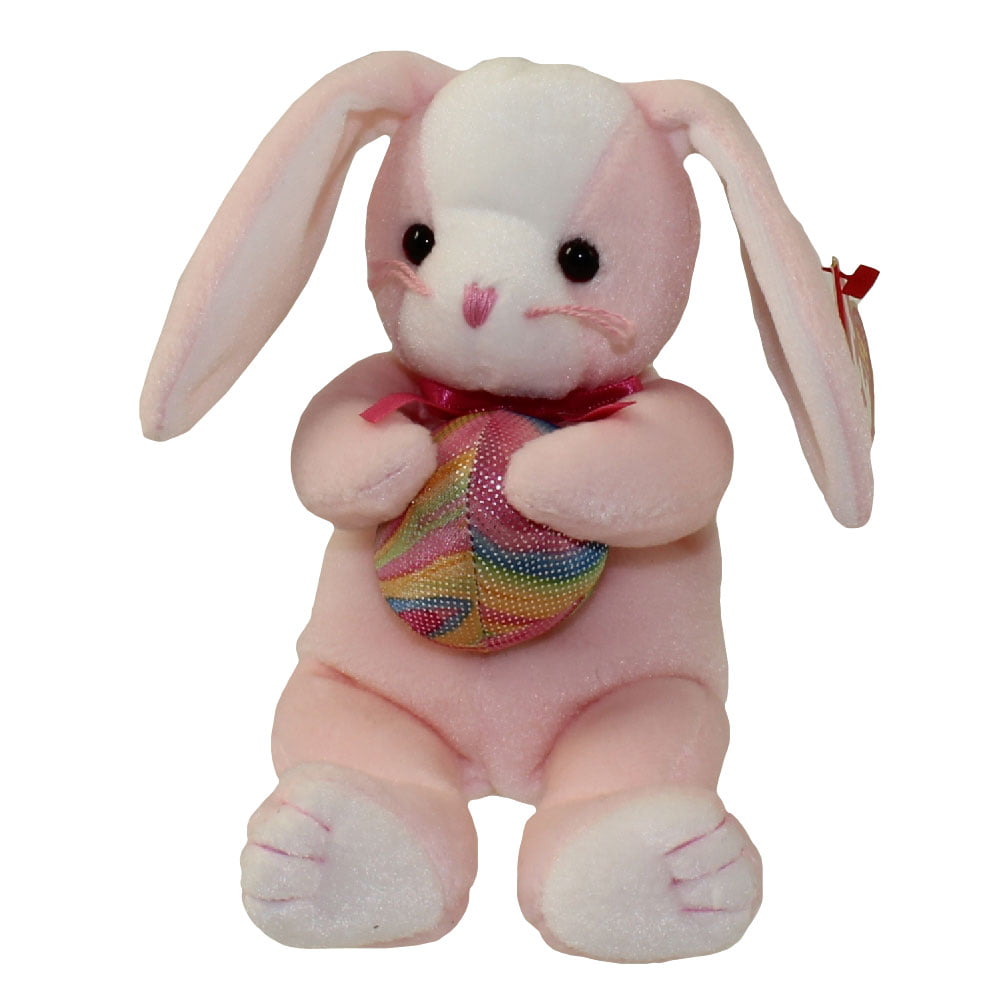 Ty Beanie Babies 36874 Basket Beanies Jasper The Pink Bunny for sale online 