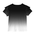 thumbnail image 5 of Dwellite Girls V-Neck Shirts Short Sleeve Cute Summer Tee Shirts Baggy Soft Tops 3-13 Years Black 110, 5 of 7