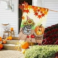 thumbnail image 5 of HomeKingdee Fall Gnome House Flag, Fall Decor Gnomes Flag, Autumn Flags Pumpkin Leaves Signs Home Decorations Rustic Welcome Outdoor Farmhouse Thanksgiving, 5 of 7
