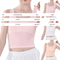 thumbnail image 3 of UACY Kids Girls Dance Tank Tops Tween Girls Cotton Sleeveless Summer Undershirt Casual Camisole Athletic Ballet (Beige, 9-10 Years), 3 of 4
