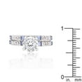 thumbnail image 3 of Clear and Tanzanite Cubic Zirconia Ring Set, 3 of 4
