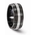 thumbnail image 3 of Edward Mirell Black Ti  Stainless Steel Polished 9mm Band EMR226, 3 of 3