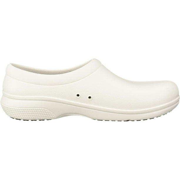 Crocs On The Clock Work Slipon Medical Professional Shoe White 8
