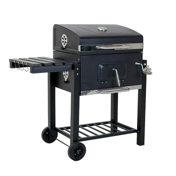 ASADOR DE CARBÓN DE 24"COLOR NEGRO