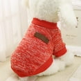 thumbnail image 3 of Yuehao Dog Sweaters for Small Dogs, Pet Dog Classic Sweater, Soft Coat for Small, Medium Dog, Warm Pet Dogs Cat Cloth, Soft Puppy Customes Clothes, Pet Supplies Red, 3 of 3