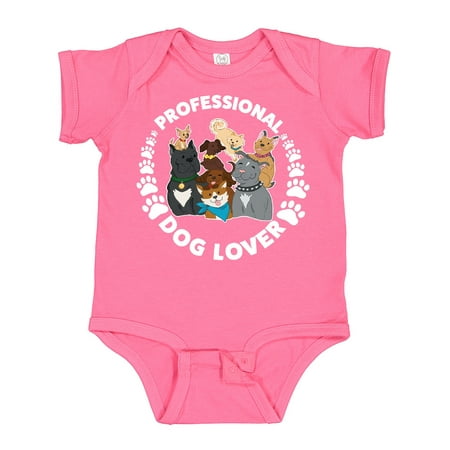 

Inktastic Professional Dog Lover with Cute Dog Family Gift Baby Boy or Baby Girl Bodysuit