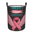 thumbnail image 1 of Fotbe Ribbon With Angel Wings Cesto de Ropa con Asas, Cesto Impermeable de Gran Capacidad, Bolsa de Lavado para Dormitorio, Cesto de Ropa con Ruedas y Asas-Medium, 1 of 6