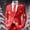 Red_2, variant on Mens Christmas Blazer Christmas Suit Jacket Notched Lapel Long Sleeve Blazer (Red_1 L)