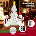 thumbnail image 4 of Costway 6FT Noël Gonflable Double Bonhommes de Neige & Arbre W / Intégré en Rotation LED Lumières, 4 of 10