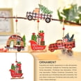 thumbnail image 3 of Bearachild Colgante automotriz de Navidad, portátil, decorativo, para oficina, ventana, puerta, chimenea, decoración, suministros de adorno con cordón Kits de decoración para fiestas Trineo Bearachild HA069346-04, 3 of 6