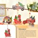 thumbnail image 2 of Naiovety Árbol de Navidad de Colgante automotriz Colgante portátil Lindo Puerta temática de Navidad Chimenea Decoración de pared Kits de decoración para fiestas Trineo, 2 of 6