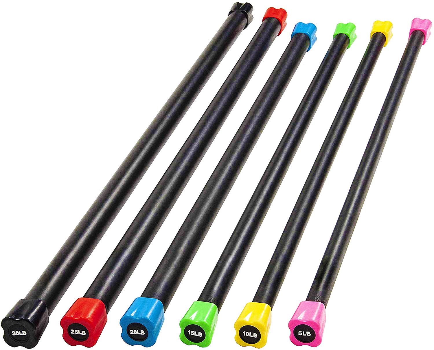 Everyday Essentials Weighted Workout Bar, 20 lbs