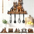 thumbnail image 3 of NOVELAR Flat Wall Key Holder, 11.82 x 9.06 in, Sturdy Wood Construction for Heavy Bags and Coats, Ideal for Behind Doors and Hallways, 3 of 7