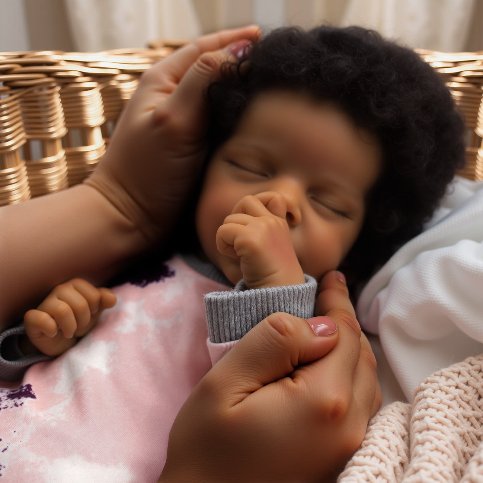 RSG 17 inch Reborn Baby Dolls Newborn Baby Dolls Soft Cloth Body Real Lifelike Doll with Gift Box for Kids Age 3+