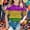 Multicolour, variant on Tween Girls Carnival T-shirt Girls Carnival Tees Green Short Sleeve Festival Tops Comfortable Blend Girls Clothes 12-13 Years