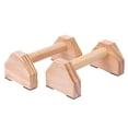thumbnail image 1 of Push Up Gymnastics / Gymnastics Low Parallel Dip Bars Wooden Mini Parallettes, 1 of 5