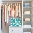 thumbnail image 4 of Yayeee Collapsible Cube Storage Bin with Lid Fabric Closet Decorative Basket with Handles, Small Daisy, 4 of 7
