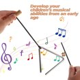 thumbnail image 2 of Instrument de Percussion Triangulaire en Fer 5 Pouces avec Sonnette de Rythme Musical pour École Groupe Orchidée, 2 of 9