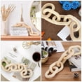 thumbnail image 2 of IBASETOY Rustic Beige Wood Chain Link Decor for Wall Art Craft Home Decorative Hanging Ornament 7.5 Inches, 2 of 8