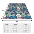 thumbnail image 3 of Fuzoiu Colorful Flowers Print Ultra-Soft Micro Fleece Blanket,All Seasons Flannel Throw, Lightweight Blanket for Bed, Sofa, Couch, Movie Night, Camping, and Travel-60"x50", 3 of 7