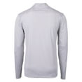 thumbnail image 3 of Men's Cutter & Buck Gray/White Boston Red Sox Virtue Eco Pique Micro Stripe Recycled Quarter-Zip Pullover Top, 3 of 3