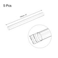 thumbnail image 2 of Uxcell Plastic Pipe Rigid Round Tube Clear 0.47" ID x 0.51" OD x 6" High Impact for Lighting Models Water Plumbing 5Pcs, 2 of 7