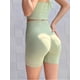 thumbnail image 4 of Honey Peach pantalones cortos deportivos para mujer, Shorts de Fitness de cintura alta, ajustados, triples, elásticos, para correr, Yoga, 4 of 6